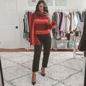 Free People Sunset Turtleneck with Bell Sleeves